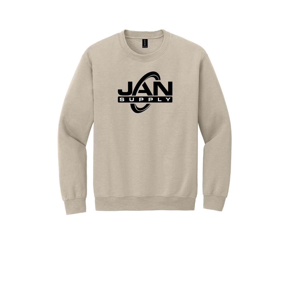 jan-pro-comfort-crewneck-dtf-front-18000-sand-flat-front