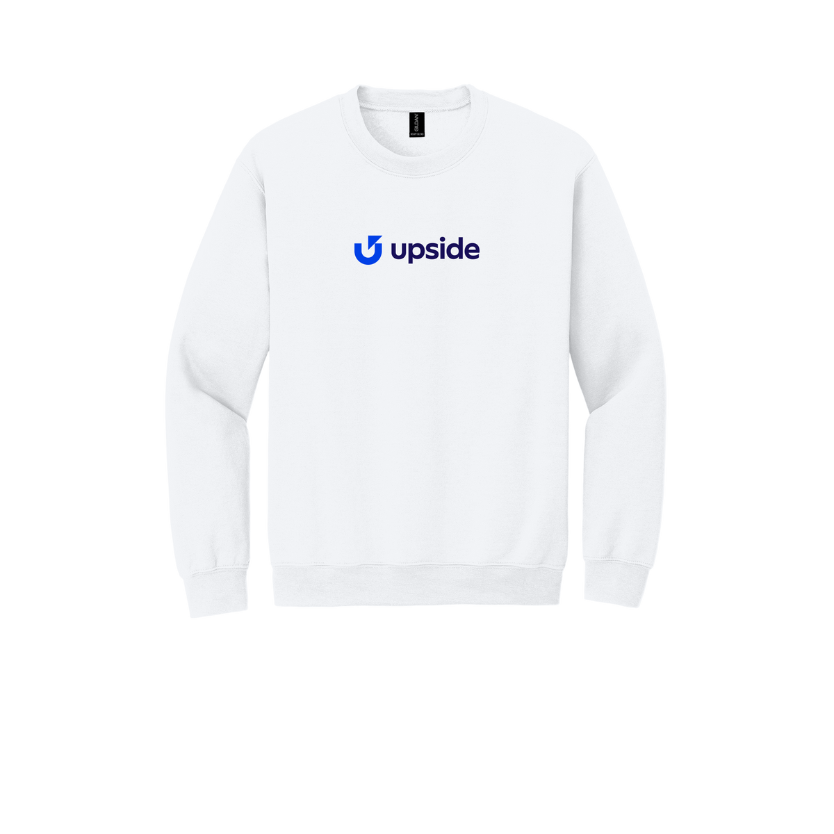upside-comfort-crewneck-dtf-front-18000-white-flat-front