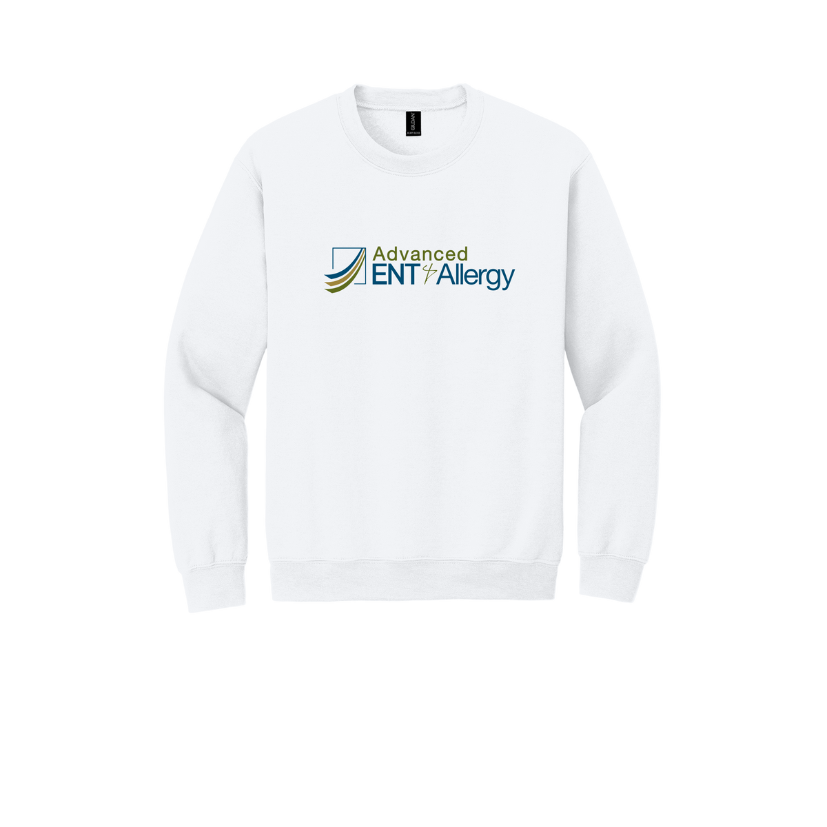 advancedentandallergy-clinic-comfort-crewneck-dtf-front-18000-white-flat-front
