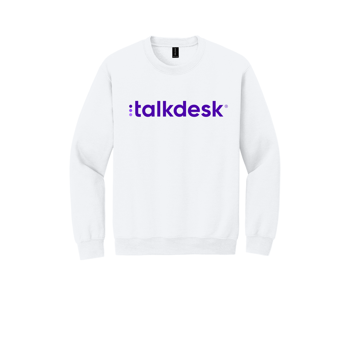 talkdesk-comfort-crewneck-dtf-front-18000-white-flat-front