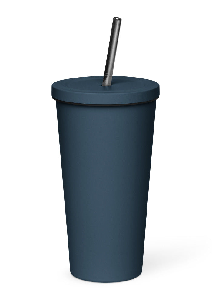 Insulated Tumbler with a Straw