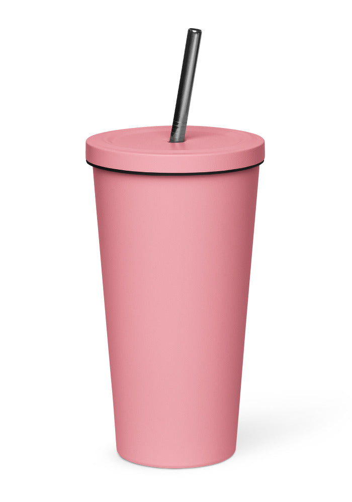Insulated Tumbler with a Straw