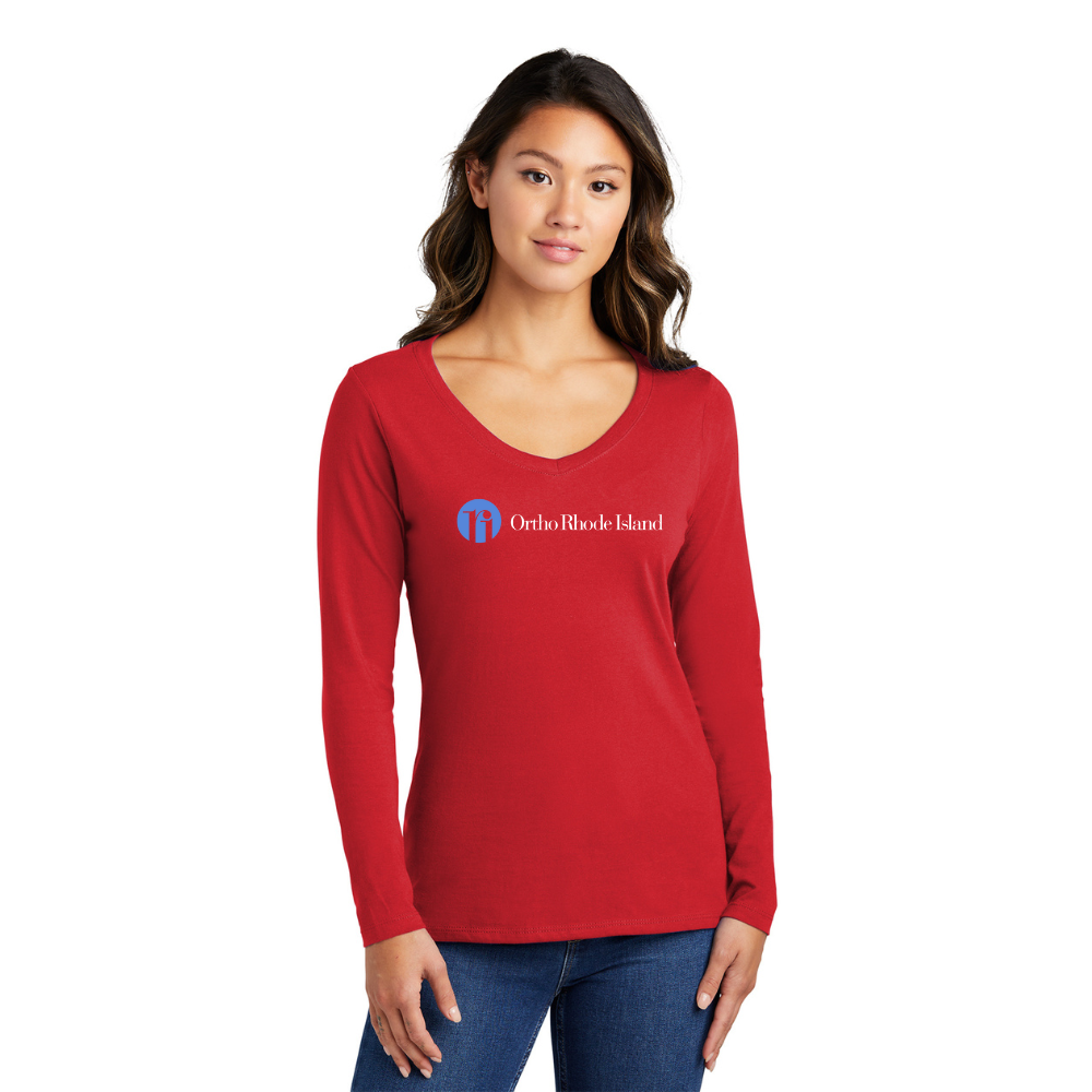 Women's Long Sleeve V-Neck Tee