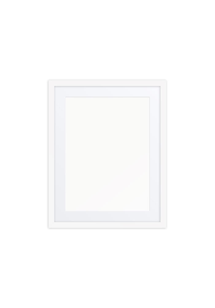 Matte Paper Framed Poster With Mat (in)