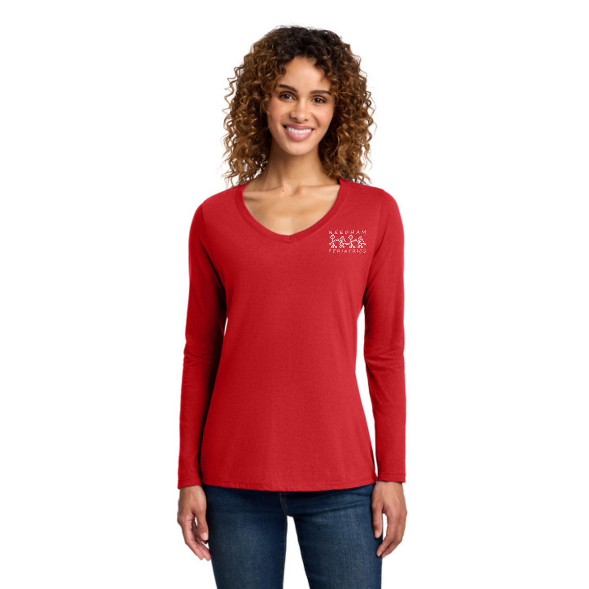Women's Long Sleeve V-Neck Tee
