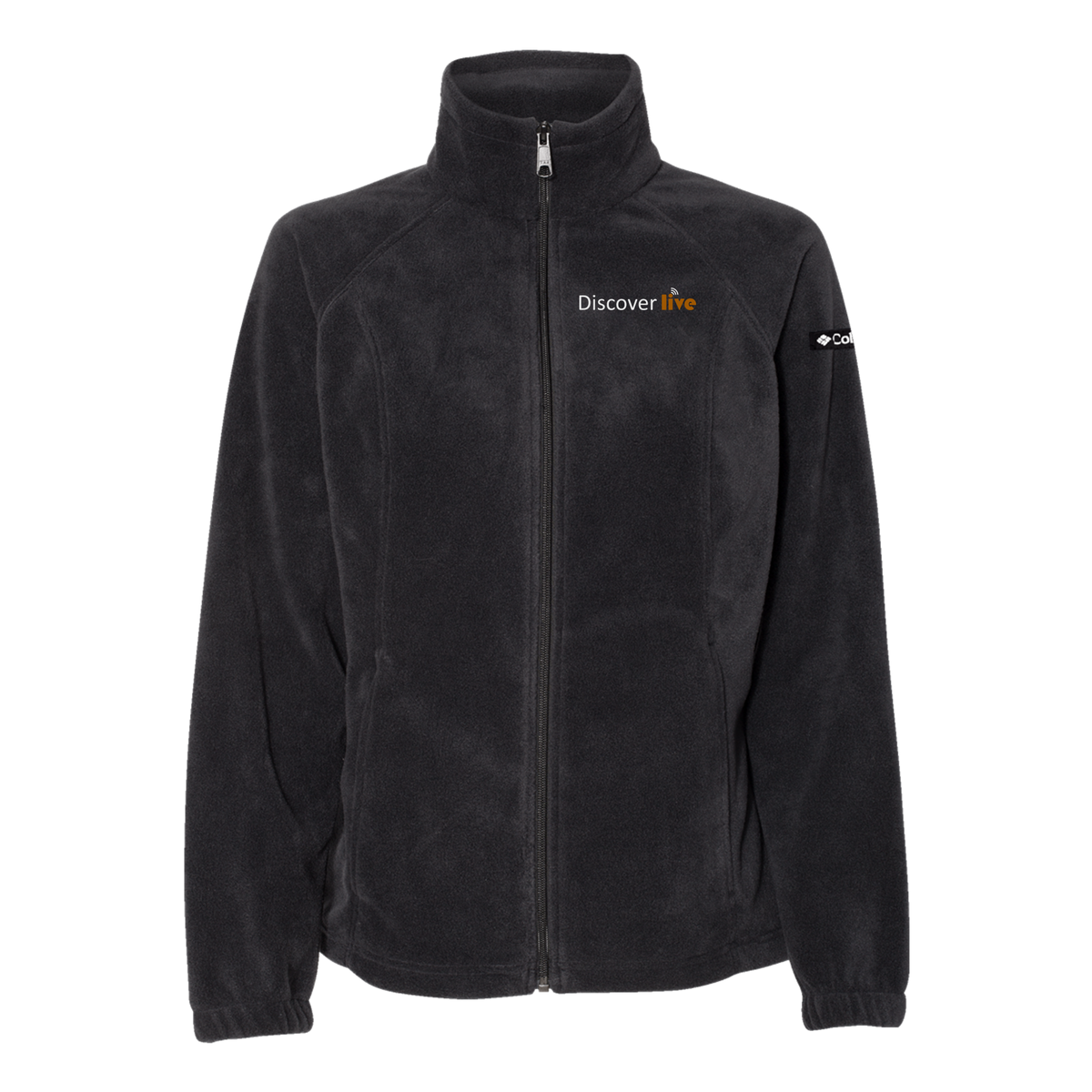 discover-columbia-womens-fleece-jacket-embroidery-leftchest-212470-black-flat-front