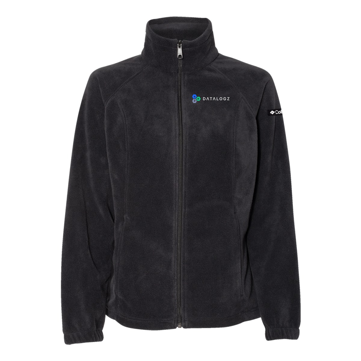 datalogz-columbia-womens-fleece-jacket-embroidery-leftchest-212470-black-flat-front
