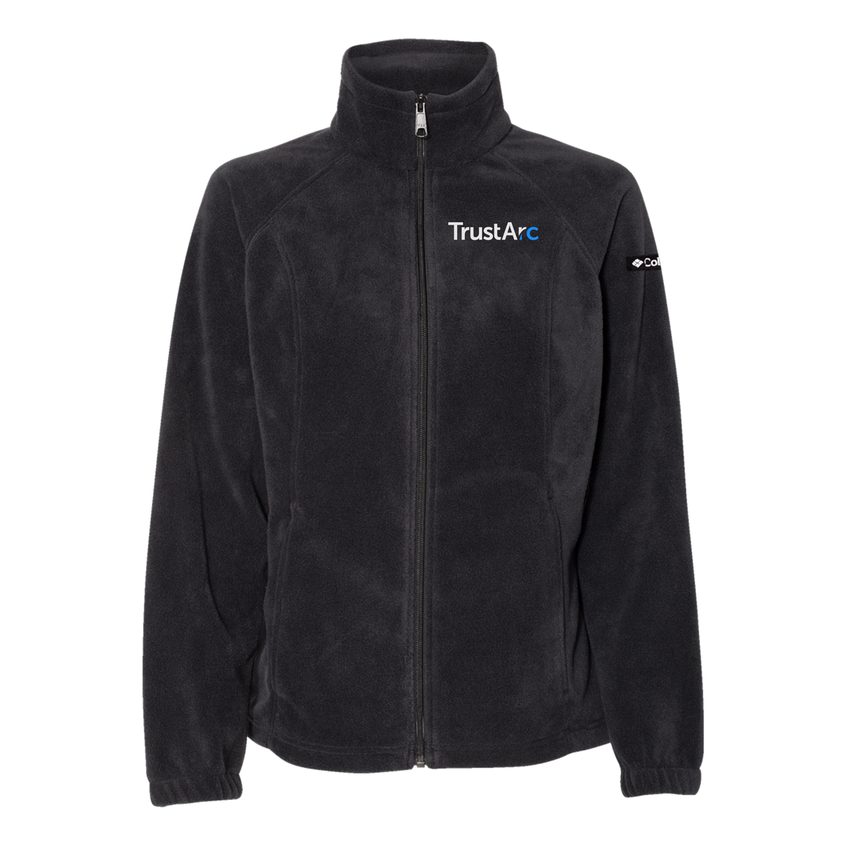 trustarc-columbia-womens-fleece-jacket-embroidery-leftchest-212470-black-flat-front