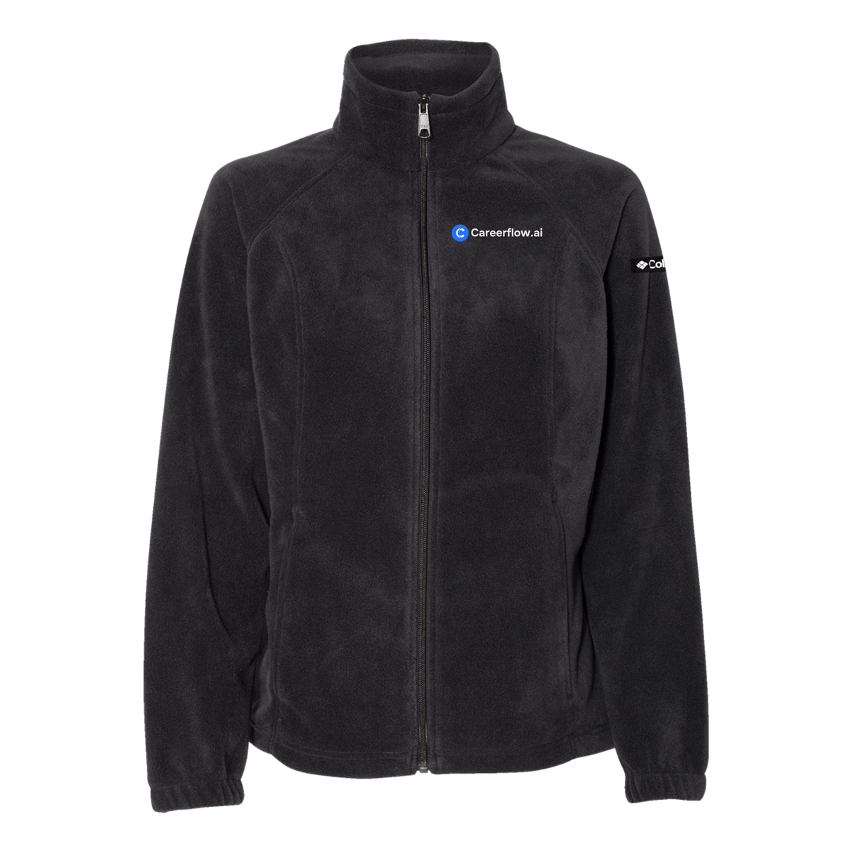 careerflow-columbia-womens-fleece-jacket-embroidery-leftchest-212470-black-flat-front