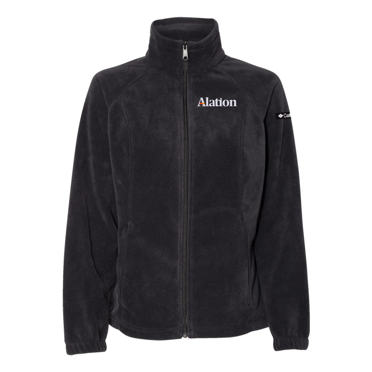 alation-columbia-womens-fleece-jacket-embroidery-leftchest-212470-black-flat-front