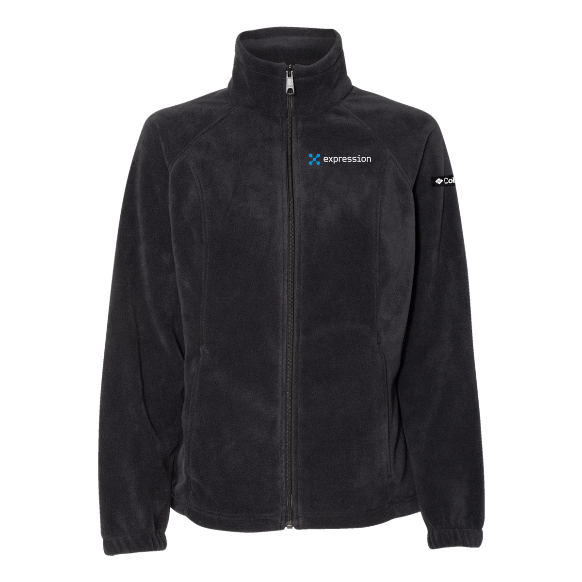 expr-columbia-womens-fleece-jacket-embroidery-leftchest-212470-black-flat-front
