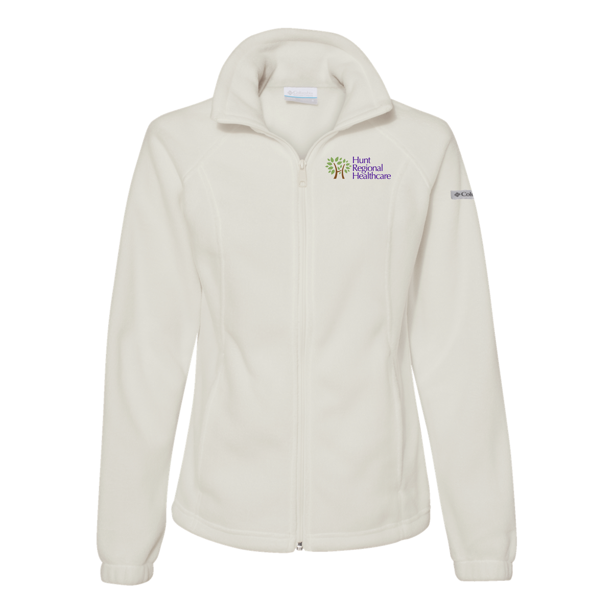 huntregional-columbia-womens-fleece-jacket-embroidery-leftchest-212470-chalk-flat-front