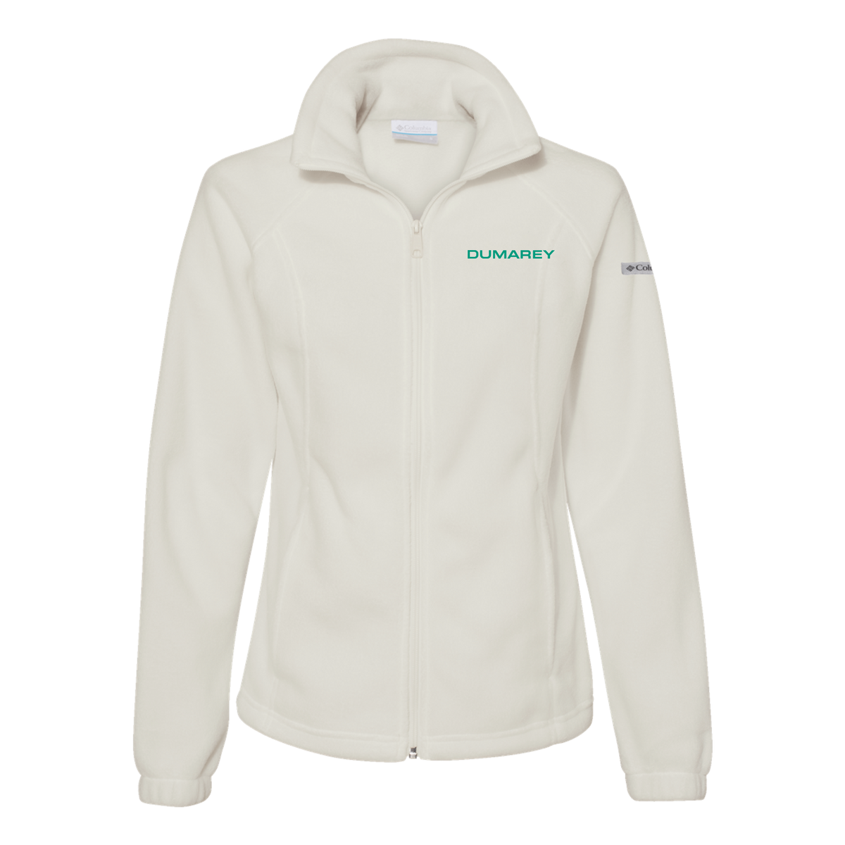 dumarey-columbia-womens-fleece-jacket-embroidery-leftchest-212470-chalk-flat-front