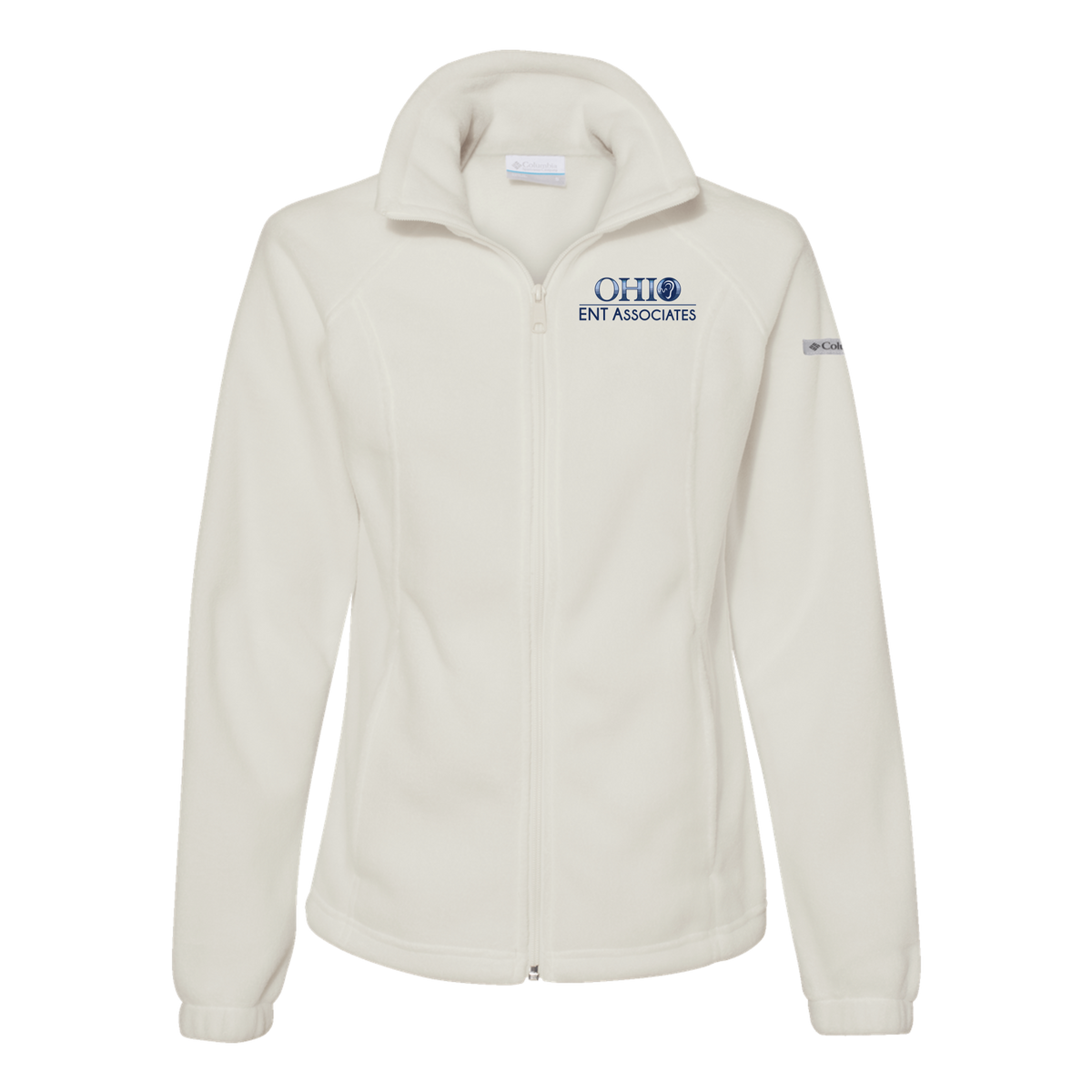 ohioentaudiology-columbia-womens-fleece-jacket-embroidery-leftchest-212470-chalk-flat-front