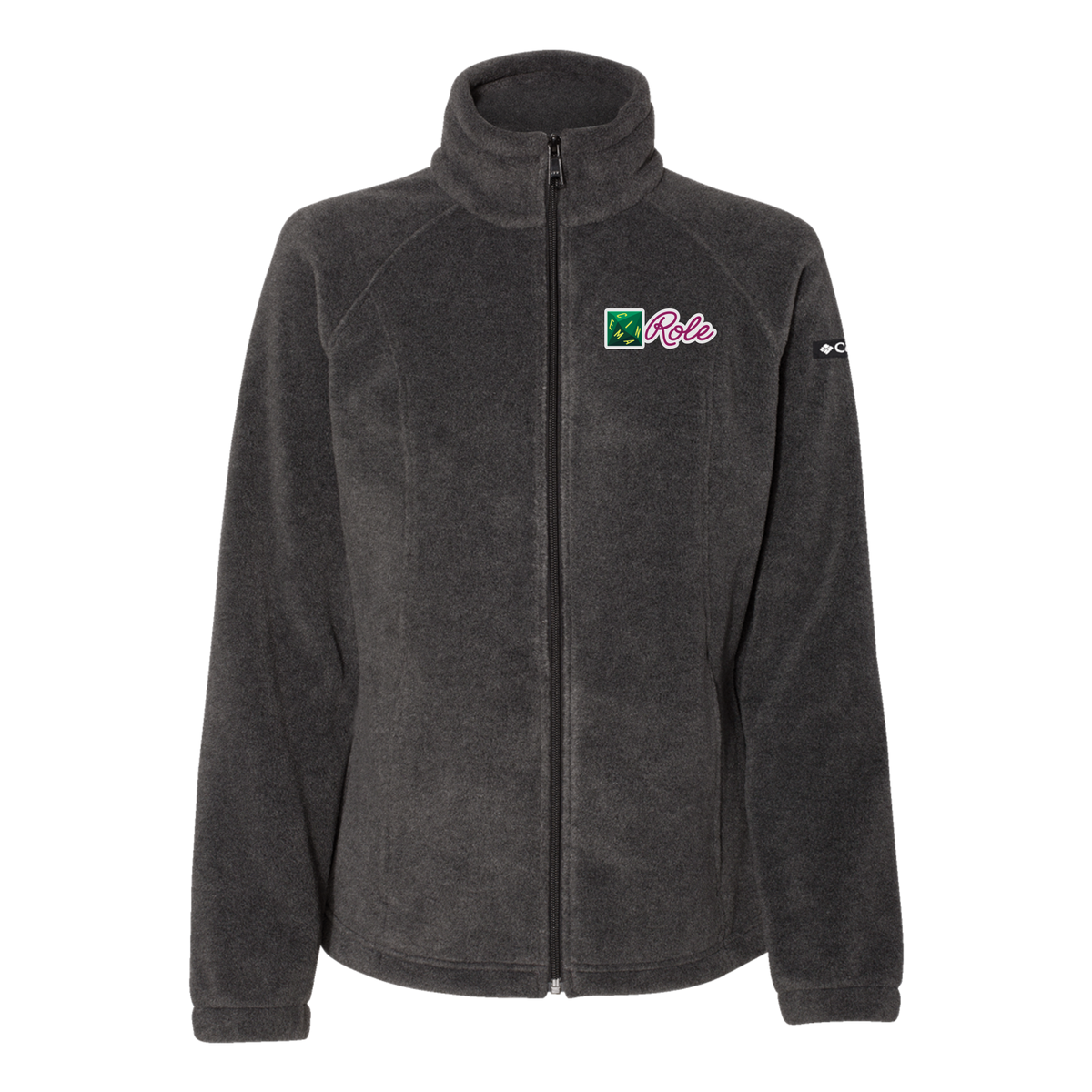 cinemarole-columbia-womens-fleece-jacket-embroidery-leftchest-212470-charcoalheather-flat-front