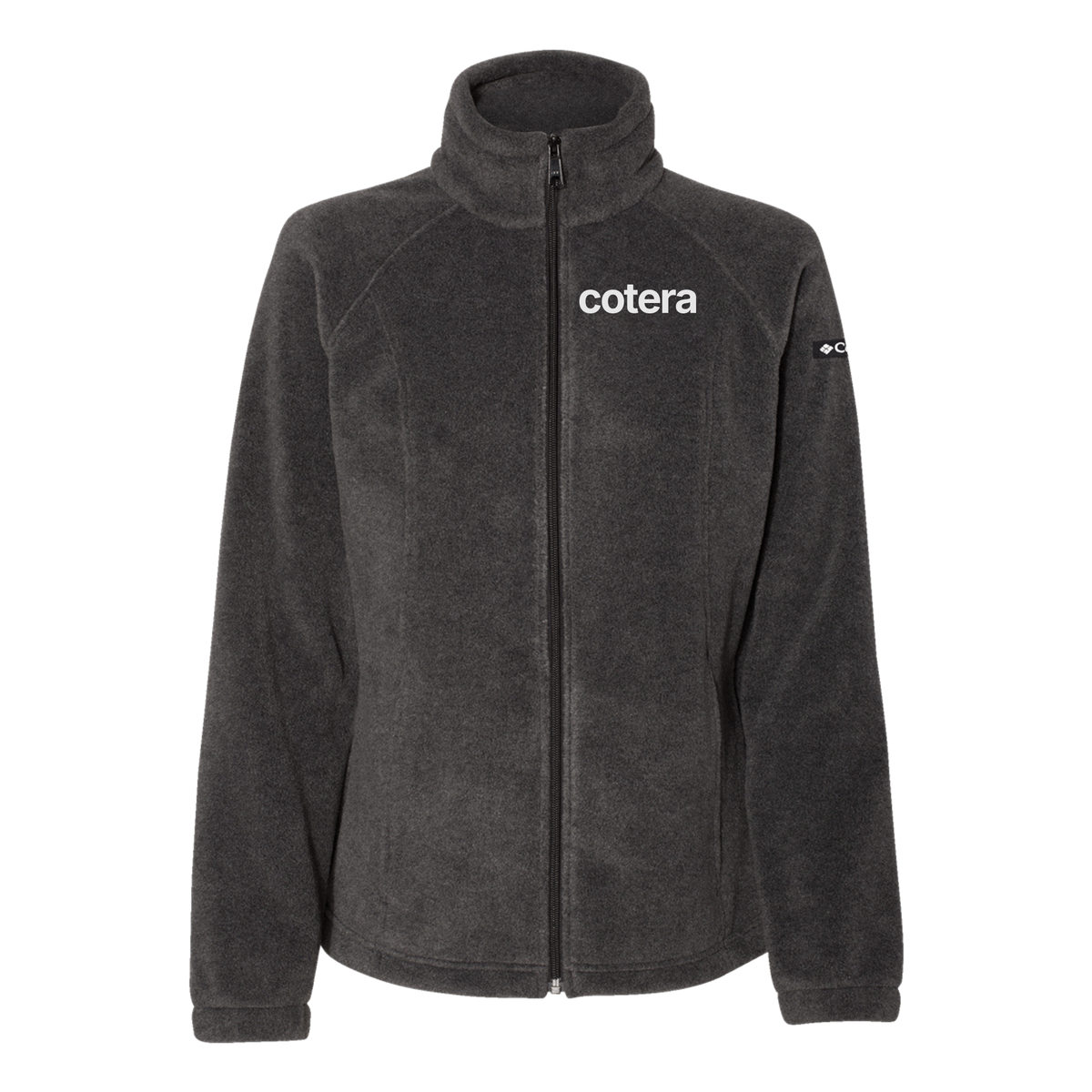 cotera-columbia-womens-fleece-jacket-embroidery-leftchest-212470-charcoalheather-flat-front