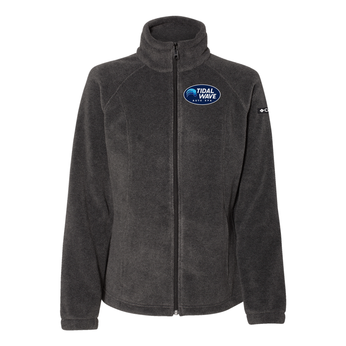 tidalwaveautospa-columbia-womens-fleece-jacket-embroidery-leftchest-212470-charcoalheather-flat-front