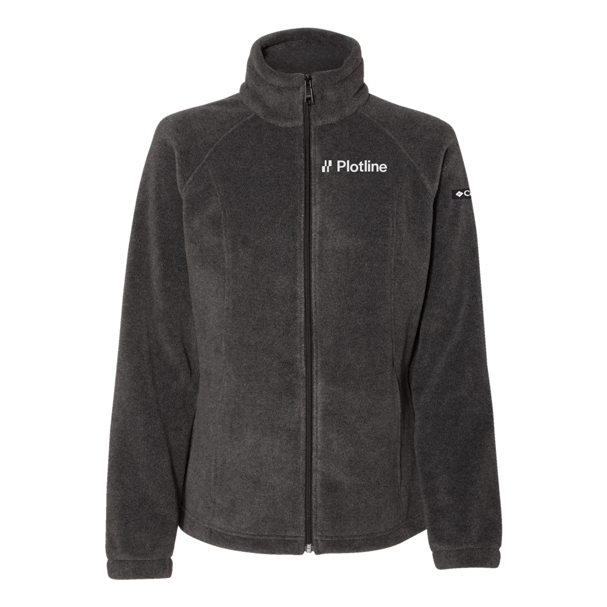 plotline-columbia-womens-fleece-jacket-embroidery-leftchest-212470-charcoalheather-flat-front