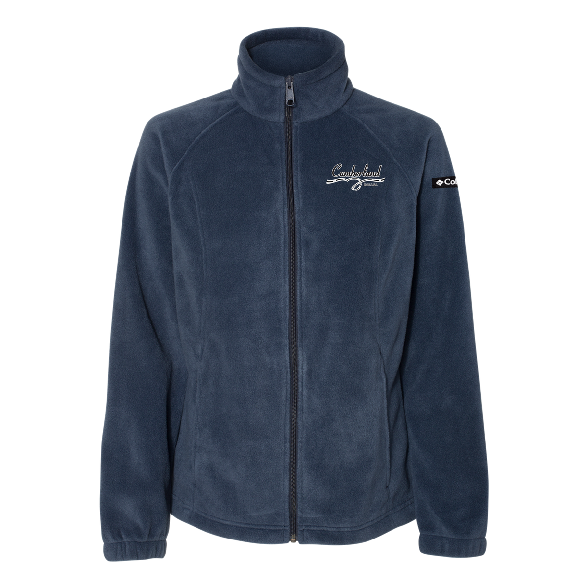 cumberland-columbia-womens-fleece-jacket-embroidery-leftchest-212470-collegiatenavy-flat-front