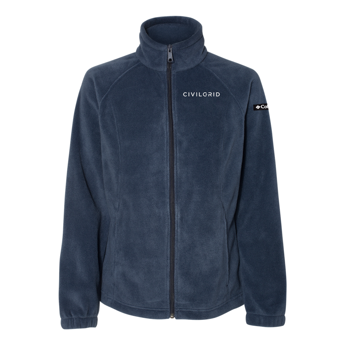 civilgrid-columbia-womens-fleece-jacket-embroidery-leftchest-212470-collegiatenavy-flat-front