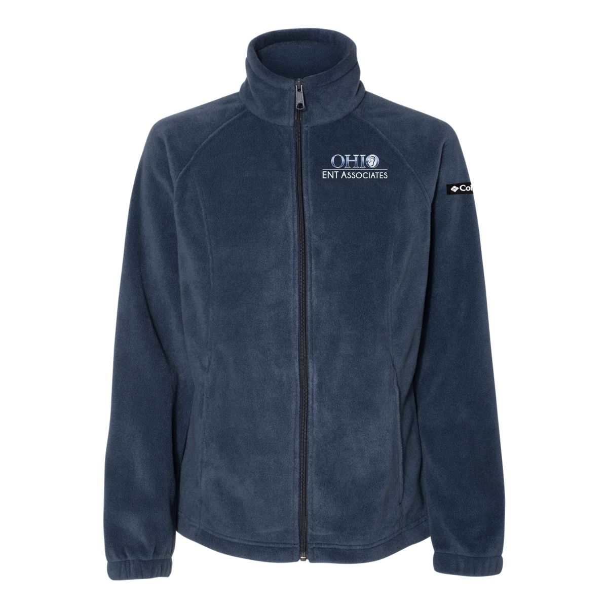 ohioentaudiology-columbia-womens-fleece-jacket-embroidery-leftchest-212470-collegiatenavy-flat-front