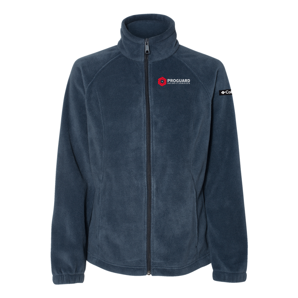 proguardsecurityservices-columbia-womens-fleece-jacket-embroidery-leftchest-212470-columbianavy-flat-front