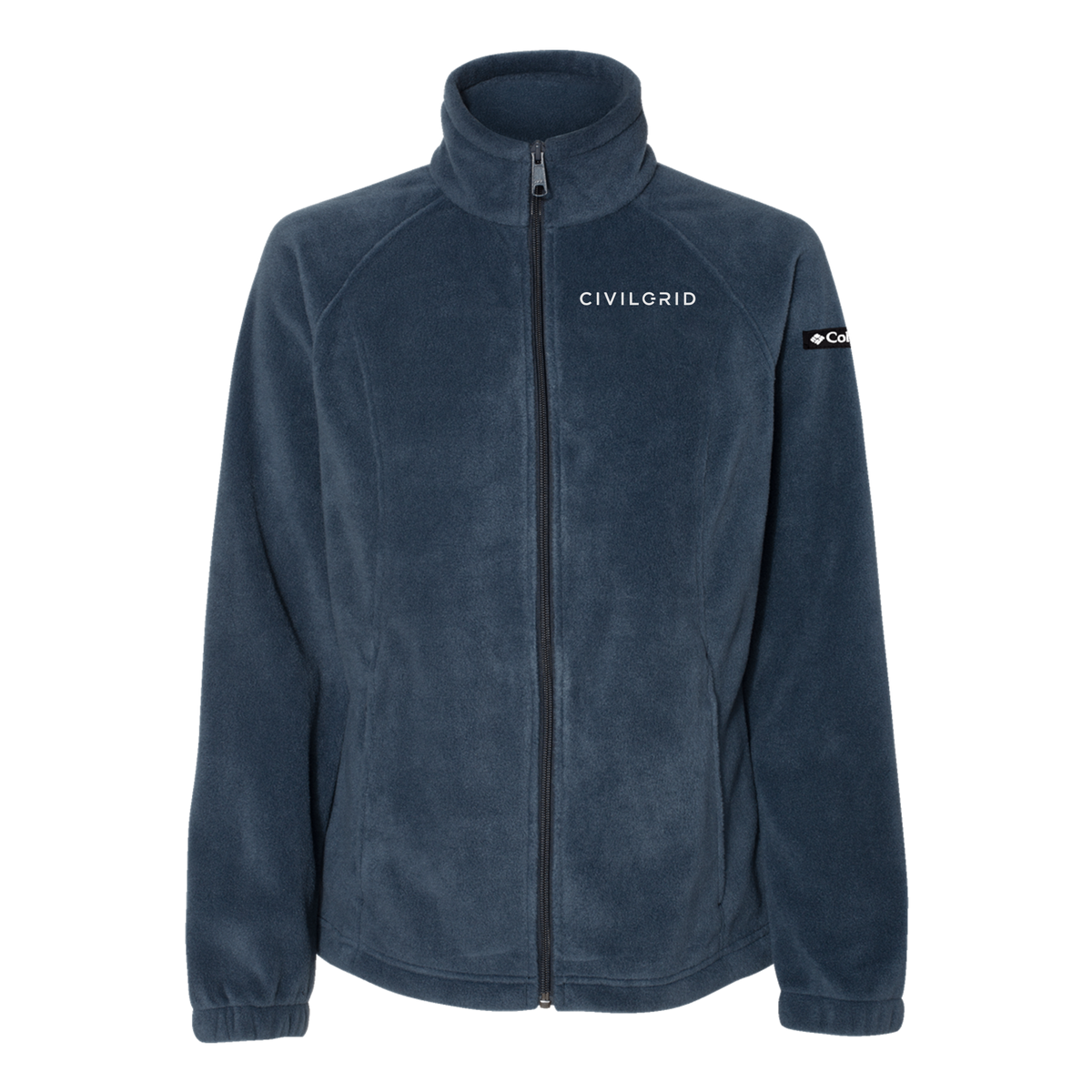 civilgrid-columbia-womens-fleece-jacket-embroidery-leftchest-212470-columbianavy-flat-front