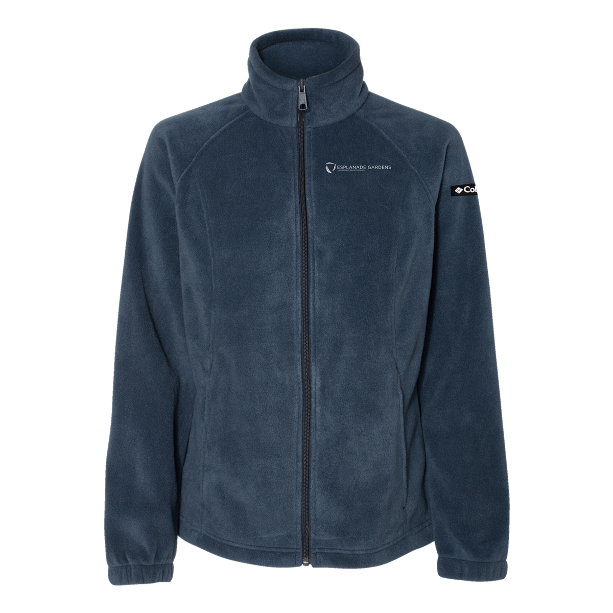 esplanadeseniorcampus-columbia-womens-fleece-jacket-embroidery-leftchest-212470-columbianavy-flat-front