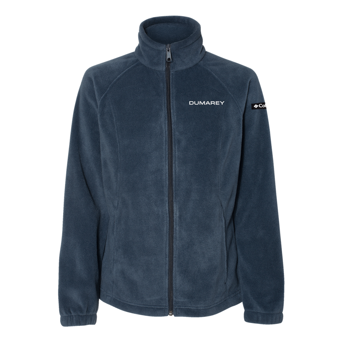 dumarey-columbia-womens-fleece-jacket-embroidery-leftchest-212470-columbianavy-flat-front