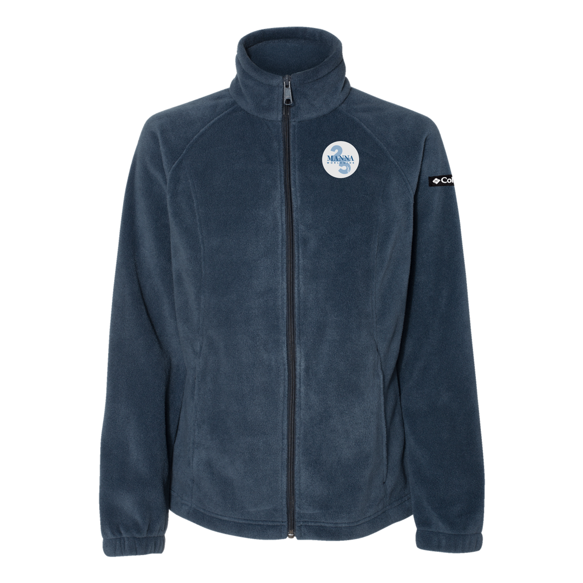 mannaworldwide-columbia-womens-fleece-jacket-embroidery-leftchest-212470-columbianavy-flat-front