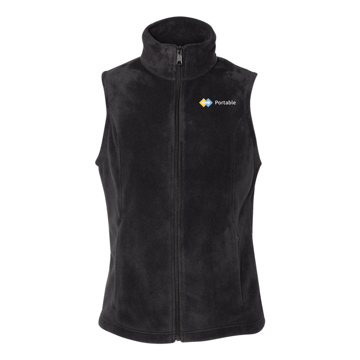 portable-columbia-womens-fleece-vest-embroidery-leftchest-212471-black-flat-front