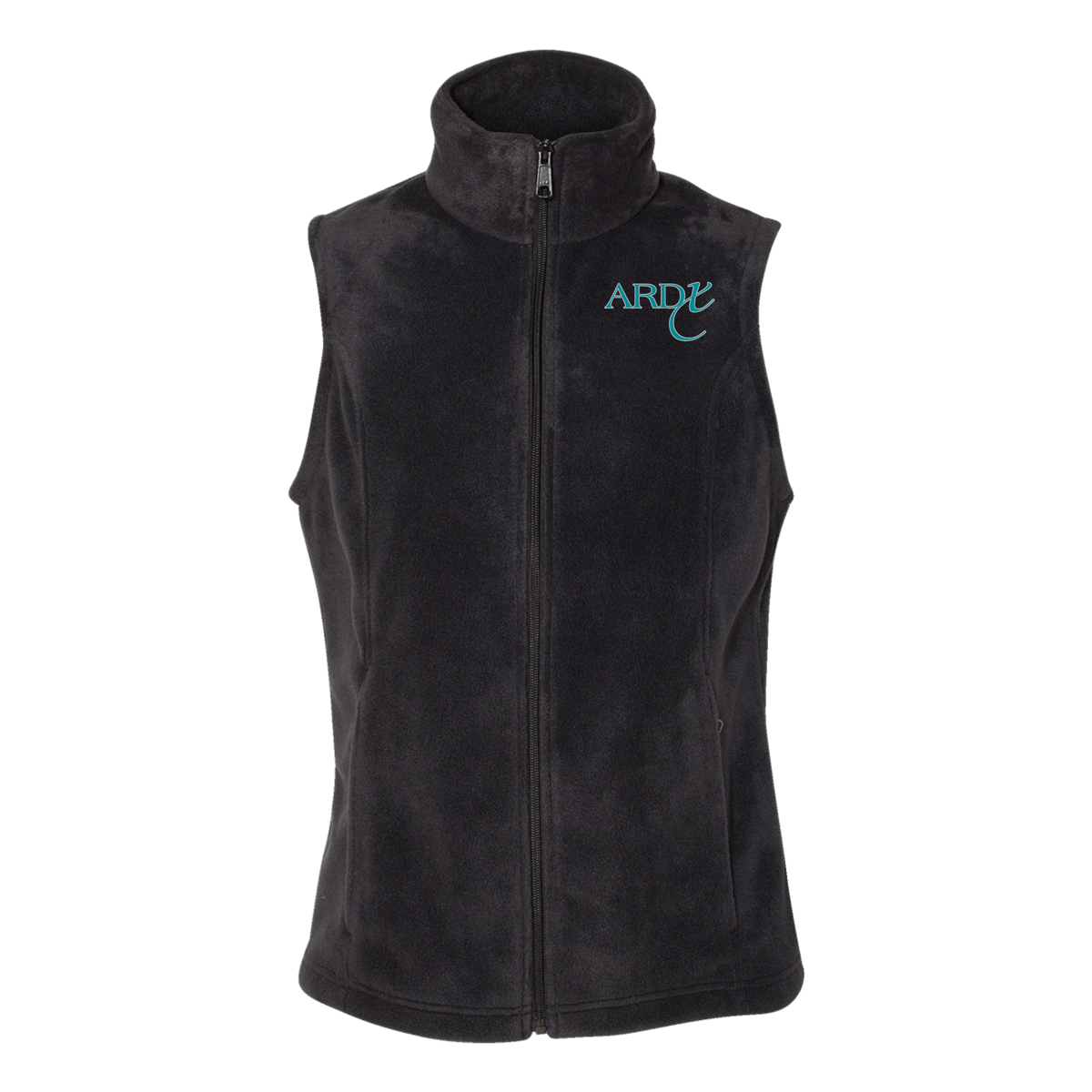 ardx-columbia-womens-fleece-vest-embroidery-leftchest-212471-black-flat-front