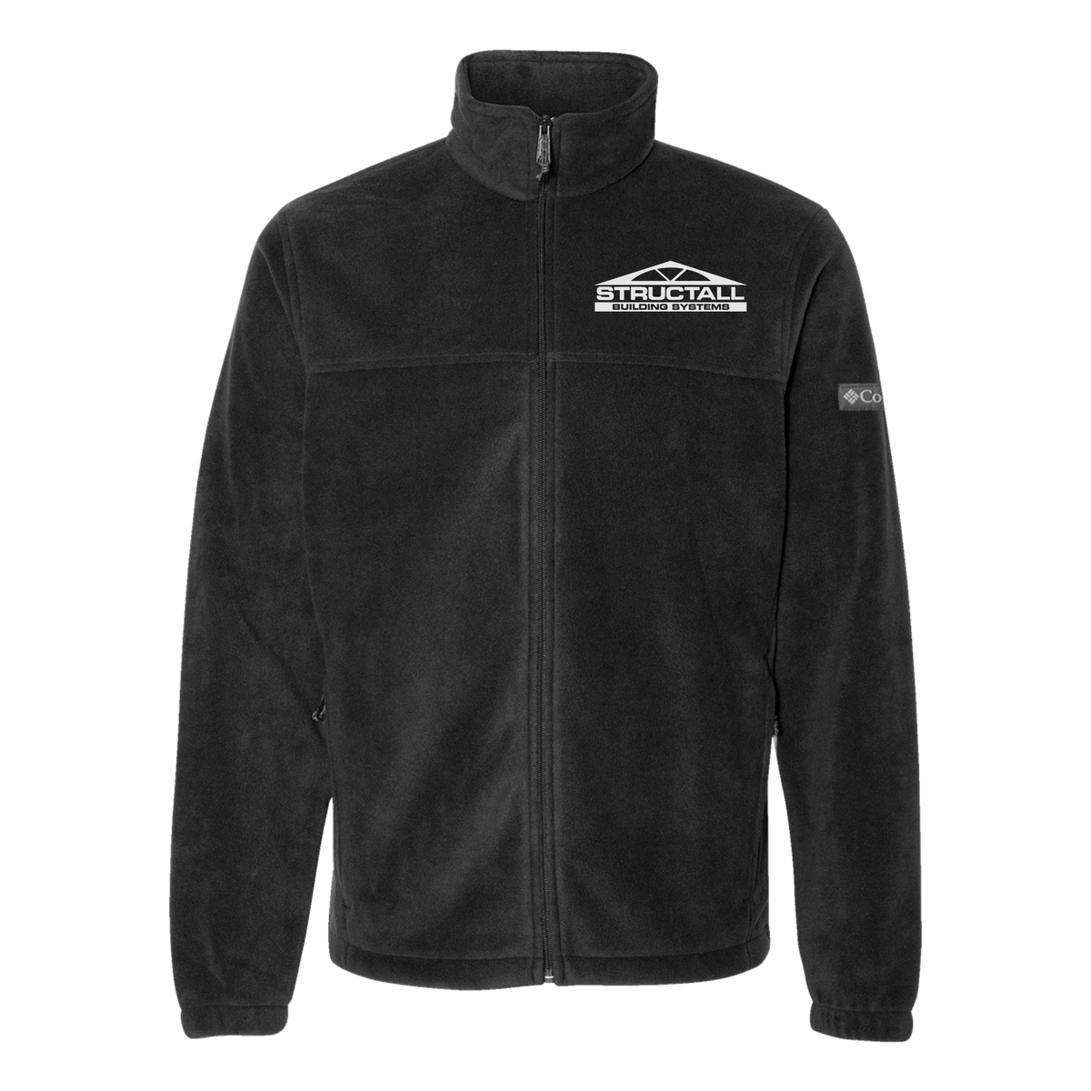 structall-columbia-mens-fleece-jacket-embroidery-leftchest-212478-black-flat-front