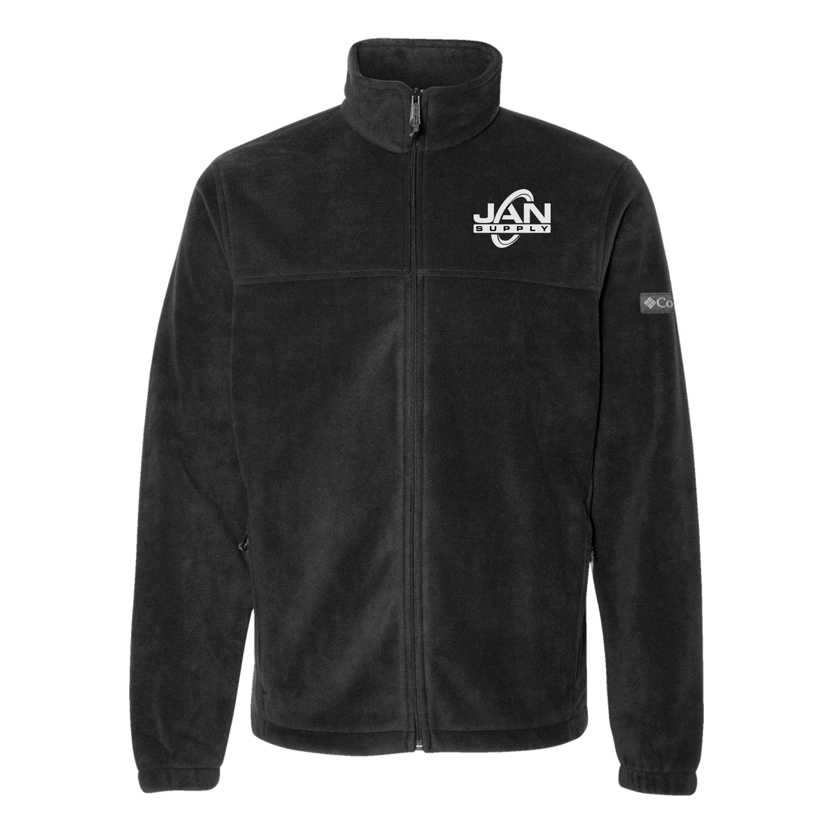jan-pro-columbia-mens-fleece-jacket-embroidery-leftchest-212478-black-flat-front
