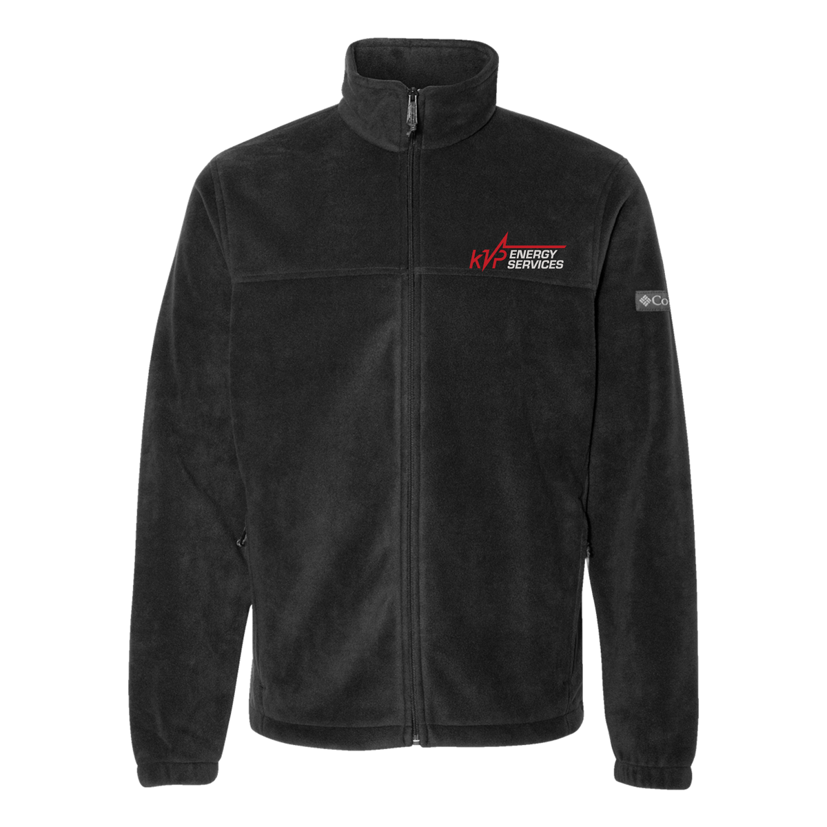 kvpenergy-columbia-mens-fleece-jacket-embroidery-leftchest-212478-black-flat-front