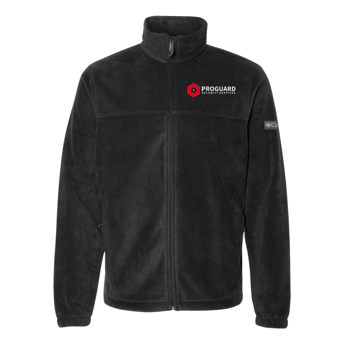 proguardsecurityservices-columbia-mens-fleece-jacket-embroidery-leftchest-212478-black-flat-front