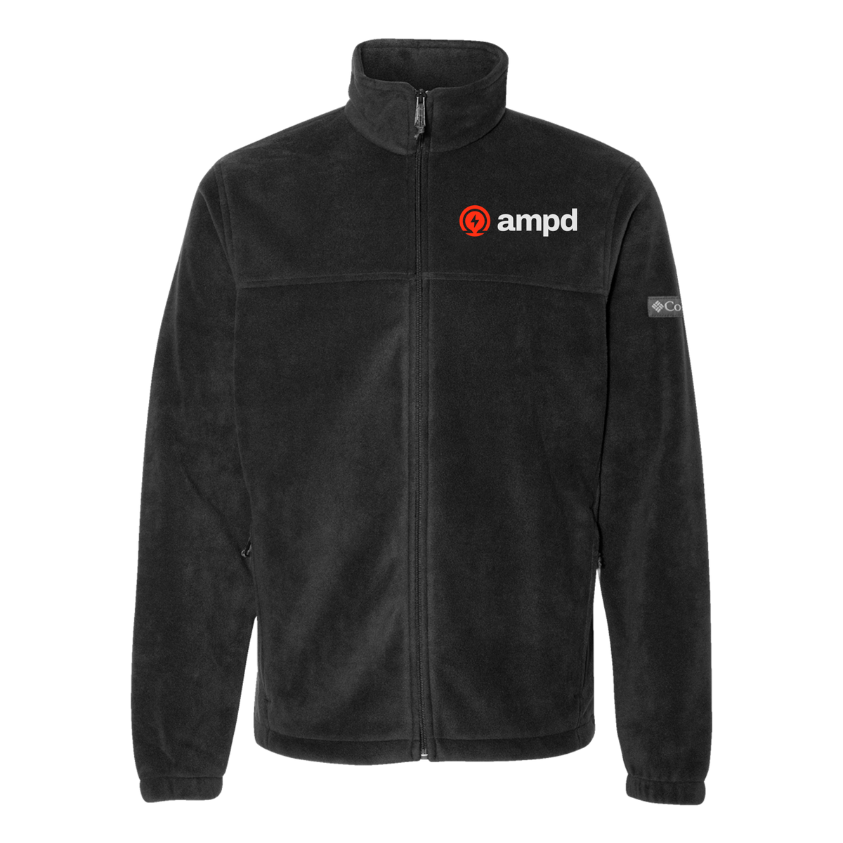 ampd-columbia-mens-fleece-jacket-embroidery-leftchest-212478-black-flat-front