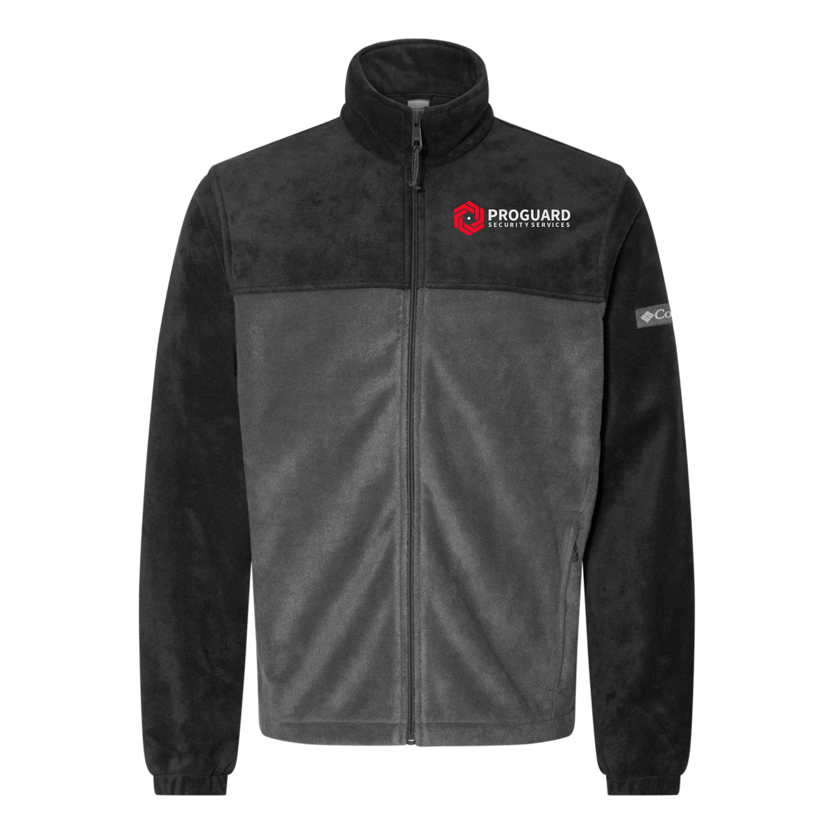 proguardsecurityservices-columbia-mens-fleece-jacket-embroidery-leftchest-212478-blackgrill-flat-front