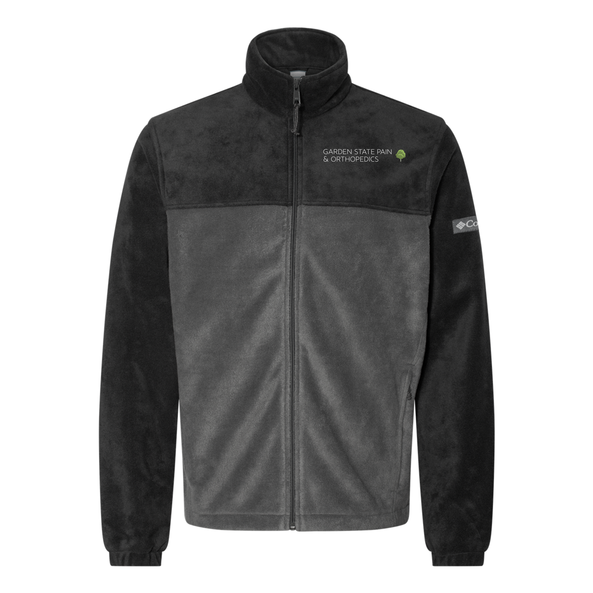 gardenstatepain-columbia-mens-fleece-jacket-embroidery-leftchest-212478-blackgrill-flat-front
