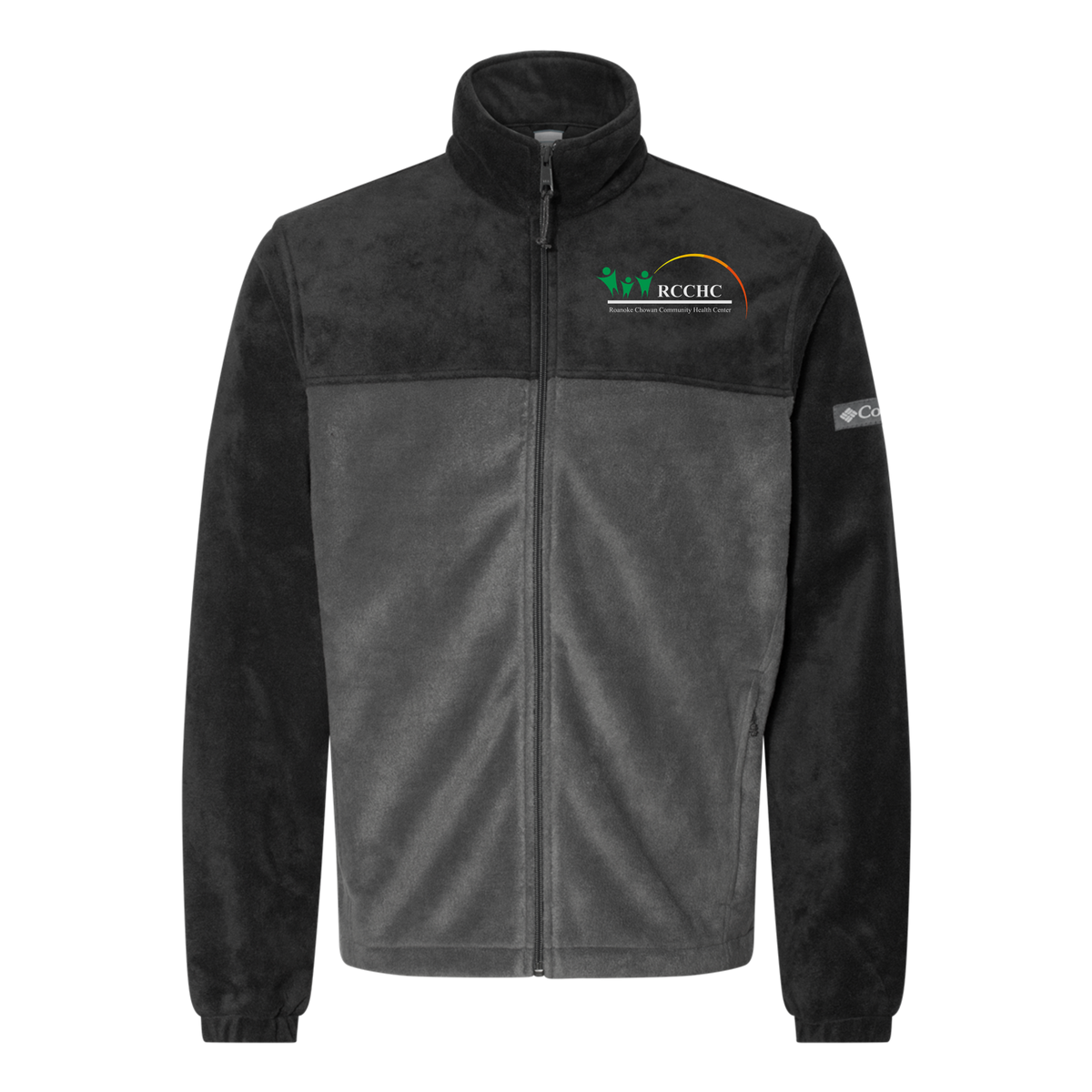 rcchc-columbia-mens-fleece-jacket-embroidery-leftchest-212478-blackgrill-flat-front