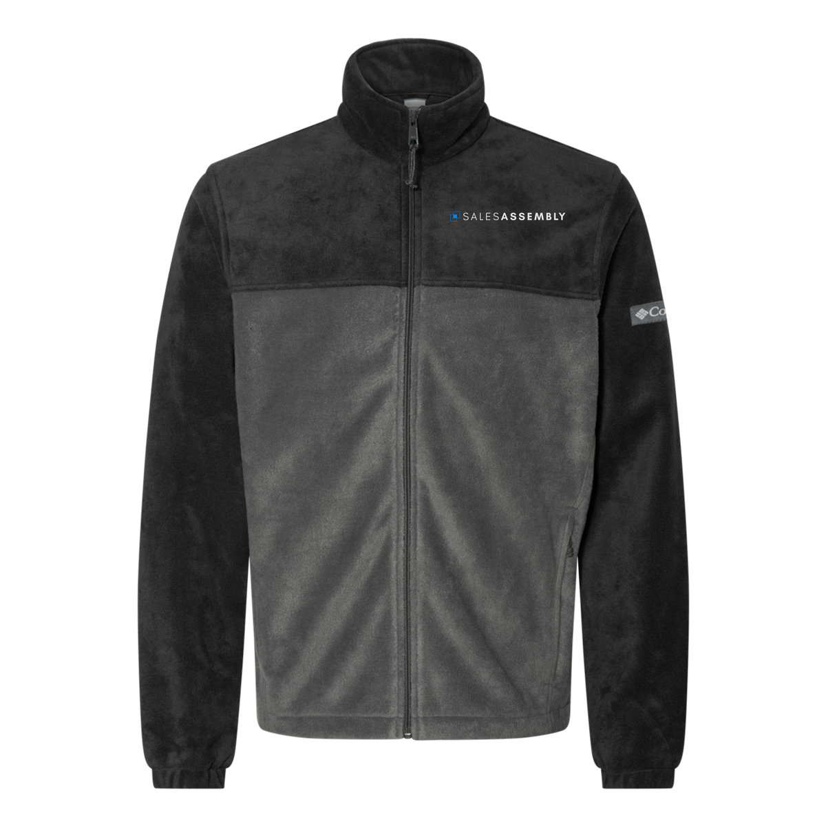 salesassembly-columbia-mens-fleece-jacket-embroidery-leftchest-212478-blackgrill-flat-front