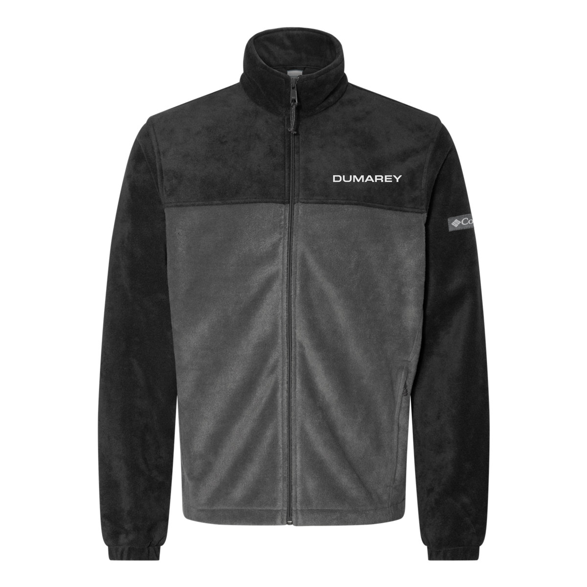 dumarey-columbia-mens-fleece-jacket-embroidery-leftchest-212478-blackgrill-flat-front