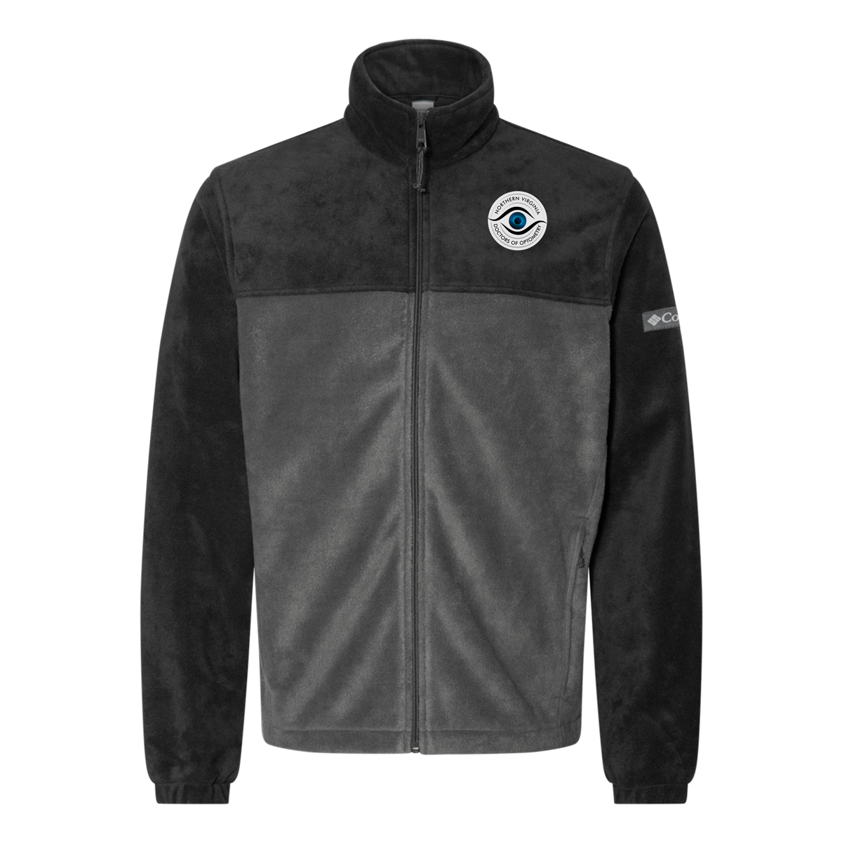 novaeyedocs-columbia-mens-fleece-jacket-embroidery-leftchest-212478-blackgrill-flat-front