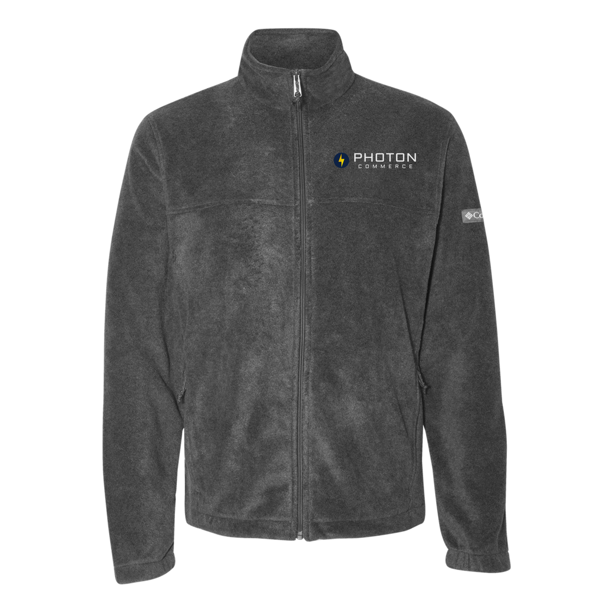 photoncommerce-columbia-mens-fleece-jacket-embroidery-leftchest-212478-charcoalheather-flat-front