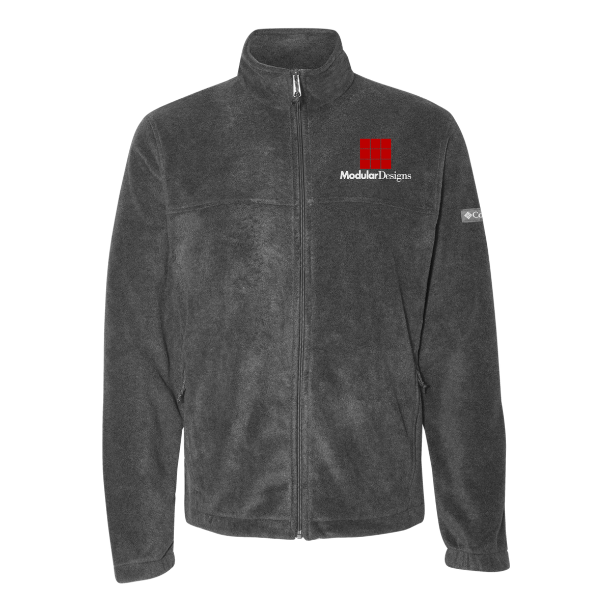 modulardesignsflooring-columbia-mens-fleece-jacket-embroidery-leftchest-212478-charcoalheather-flat-front