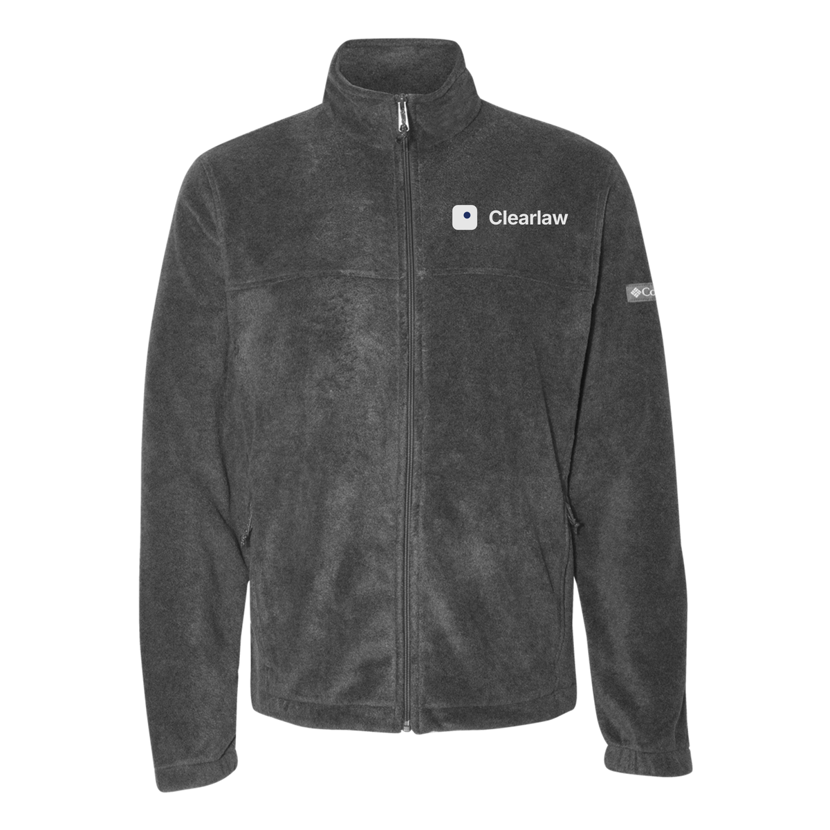 clearlaw-columbia-mens-fleece-jacket-embroidery-leftchest-212478-charcoalheather-flat-front