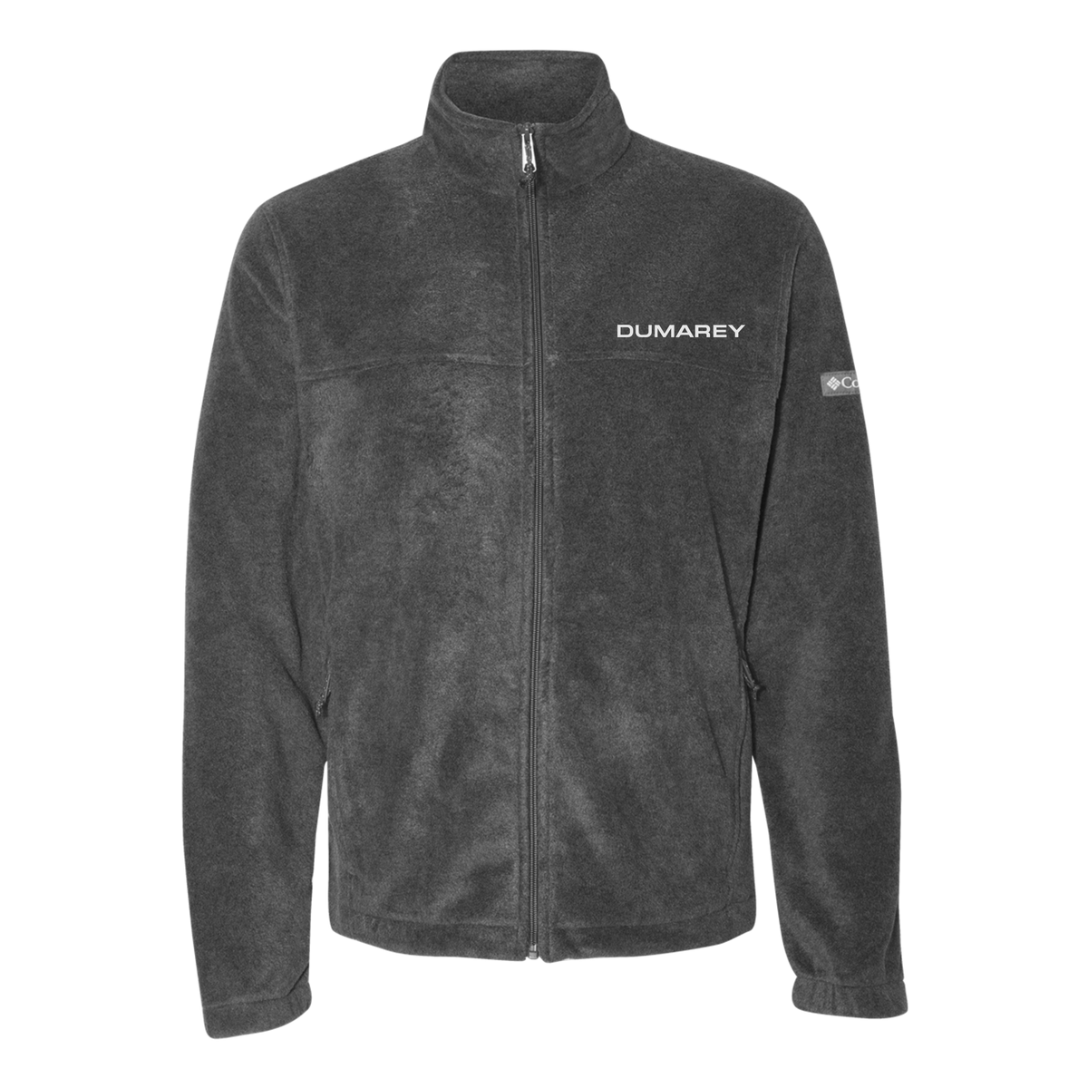 dumarey-columbia-mens-fleece-jacket-embroidery-leftchest-212478-charcoalheather-flat-front