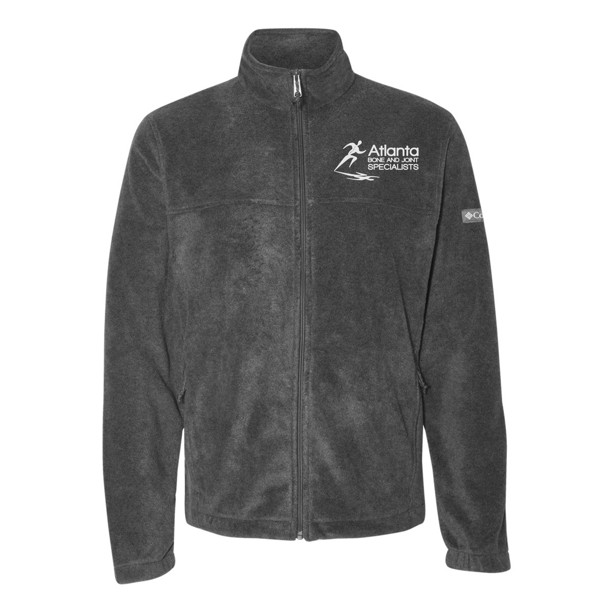 atlantaboneandjoint-columbia-mens-fleece-jacket-embroidery-leftchest-212478-charcoalheather-flat-front