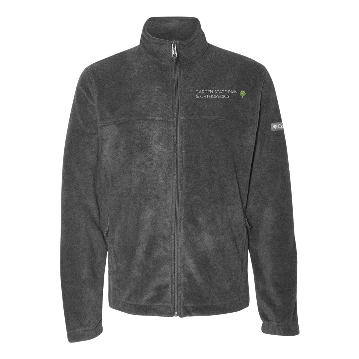 gardenstatepain-columbia-mens-fleece-jacket-embroidery-leftchest-212478-charcoalheather-flat-front