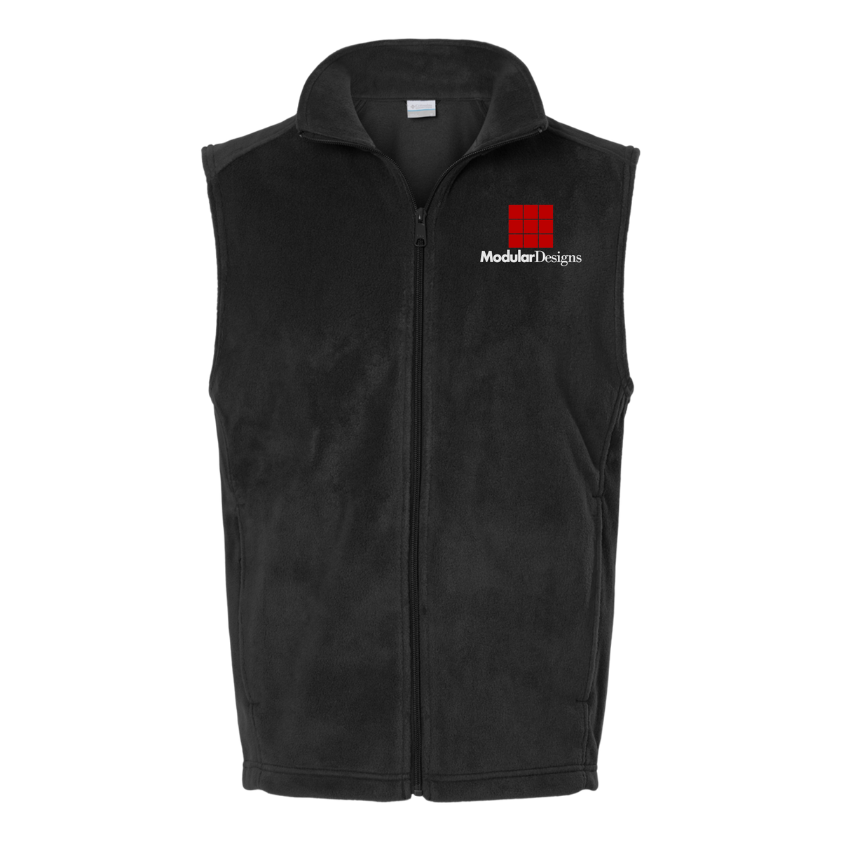 modulardesignsflooring-columbia-mens-fleece-vest-embroidery-leftchest-212488-black-flat-front